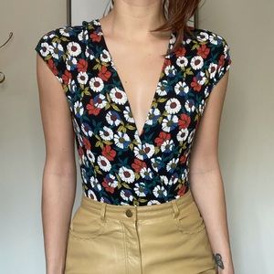 NWT Zara floral bodysuit